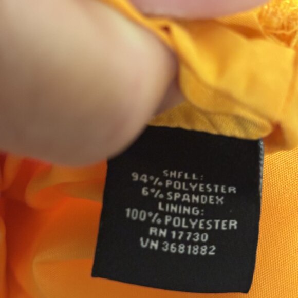 Victoria Beckham For Target Marigold Yellow Shift Dress W/ White Floral Applique - Picture 8 of 9